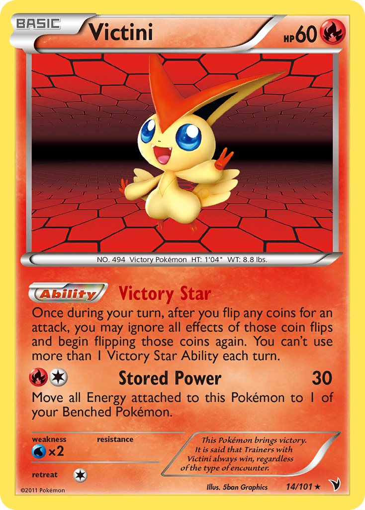 Victini (14/101) [Black & White: Noble Victories] | Chromatic Games