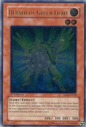 Herald of Green Light [EOJ-EN018] Ultimate Rare | Chromatic Games