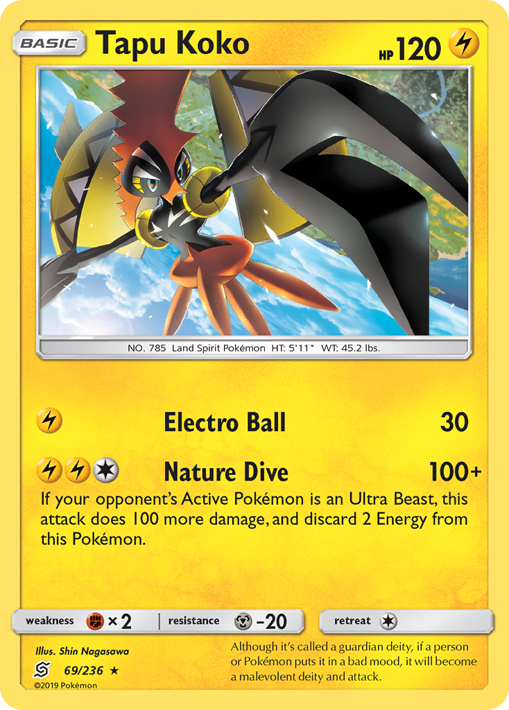 Tapu Koko (69/236) [Sun & Moon: Unified Minds] | Chromatic Games