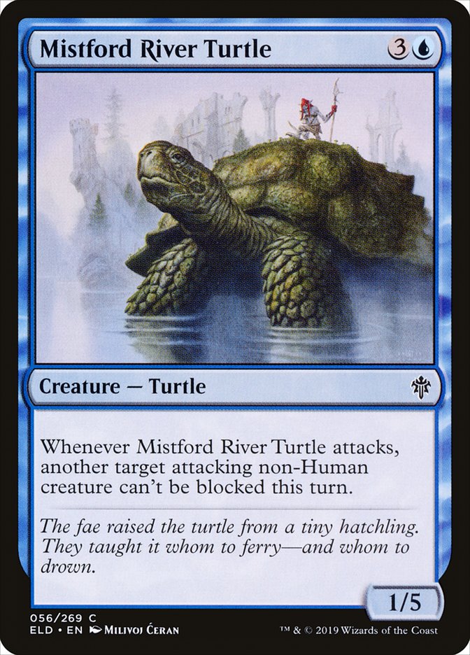 Mistford River Turtle 56/269 (Throne of Eldraine)  - Foil | Chromatic Games