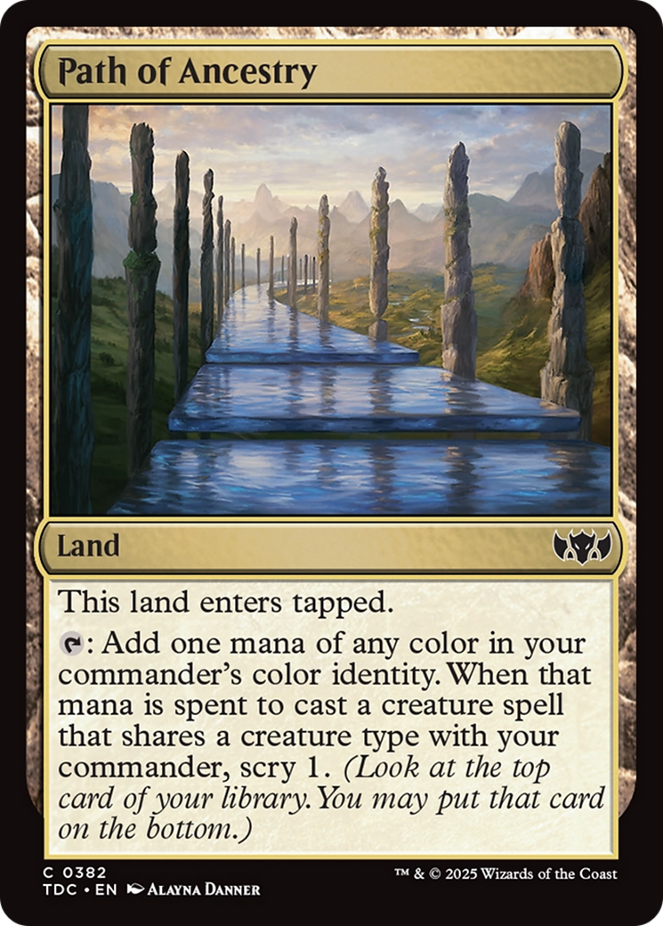 Path of Ancestry [Tarkir: Dragonstorm Commander] | Chromatic Games