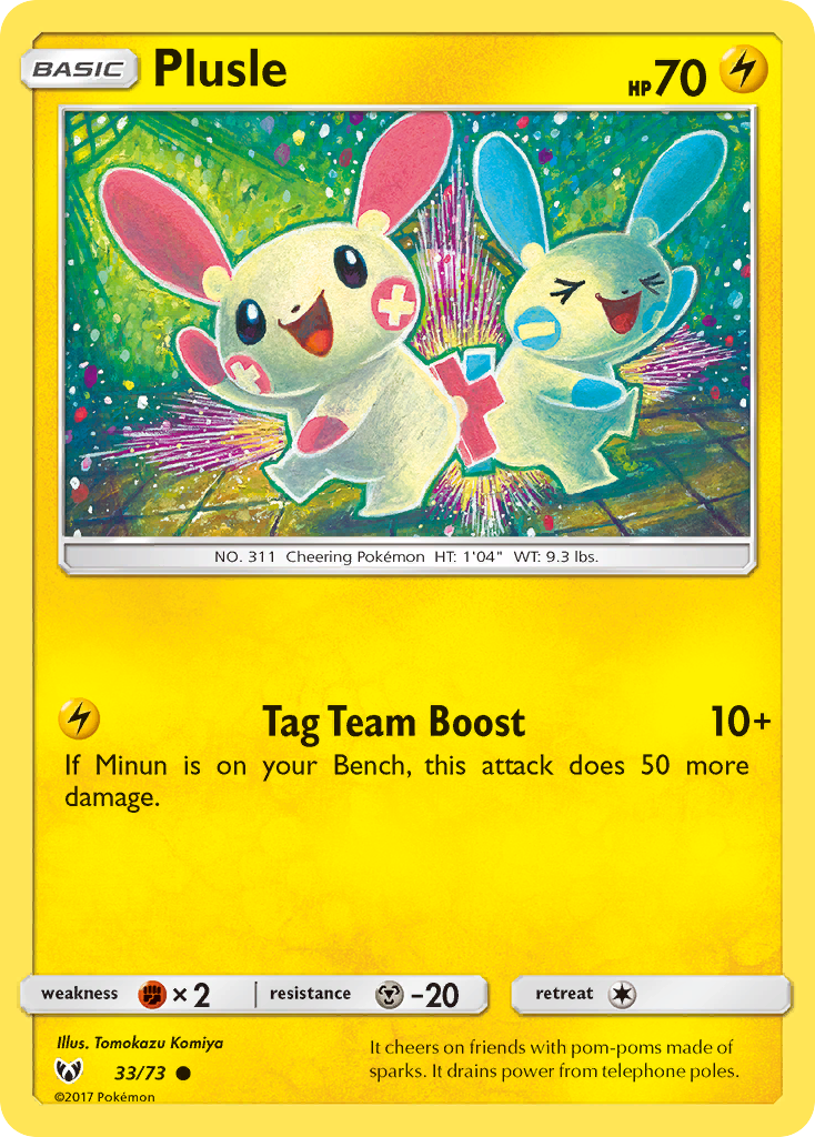 Plusle (33/73) [Sun & Moon: Shining Legends] | Chromatic Games