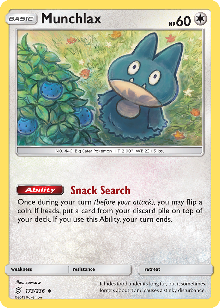 Munchlax (173/236) [Sun & Moon: Unified Minds] | Chromatic Games