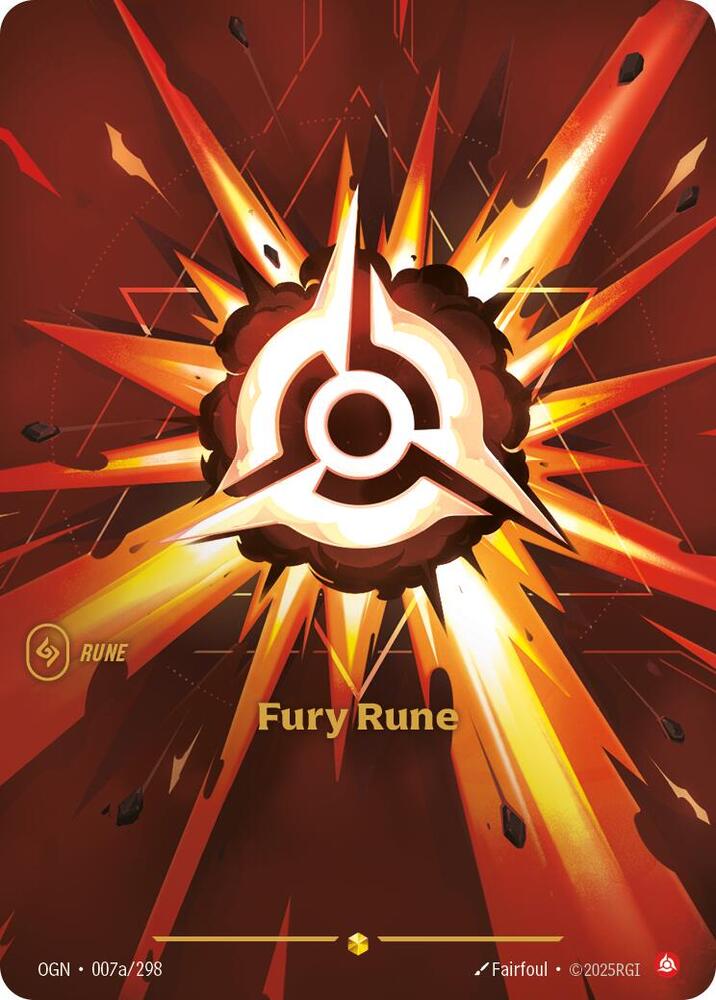 Fury Rune 007a/298 (Origins)  - Foil | Chromatic Games