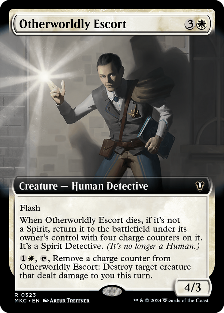 Otherworldly Escort (Extended Art) [Murders at Karlov Manor Commander] | Chromatic Games