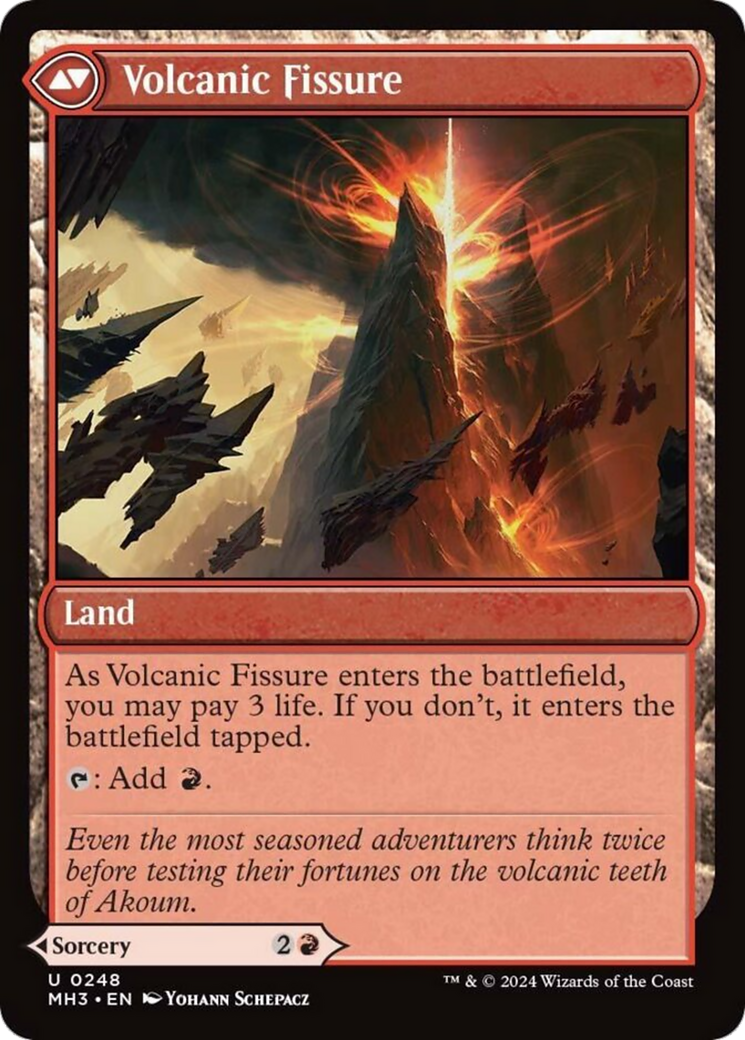 Sundering Eruption // Volcanic Fissure [Modern Horizons 3] | Chromatic Games