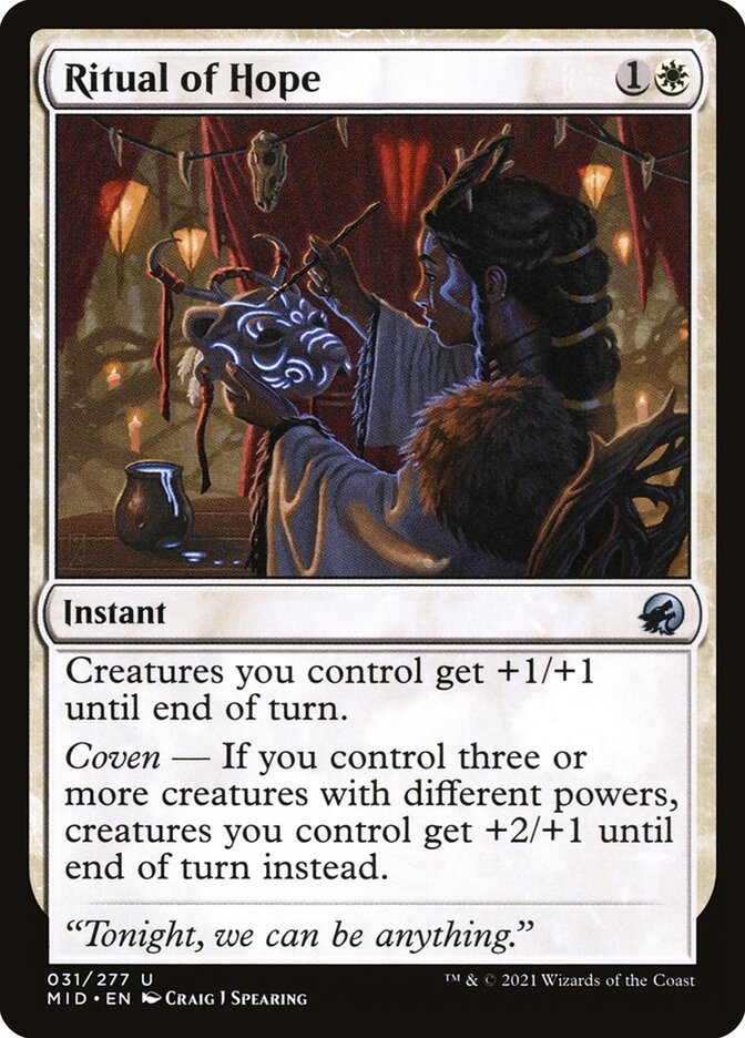 Ritual of Hope 31/277 (Innistrad: Midnight Hunt)  | Chromatic Games