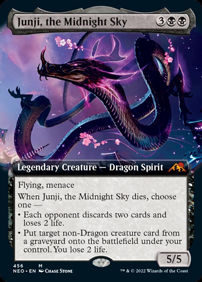 Junji, the Midnight Sky (Extended Art) [Kamigawa: Neon Dynasty] | Chromatic Games