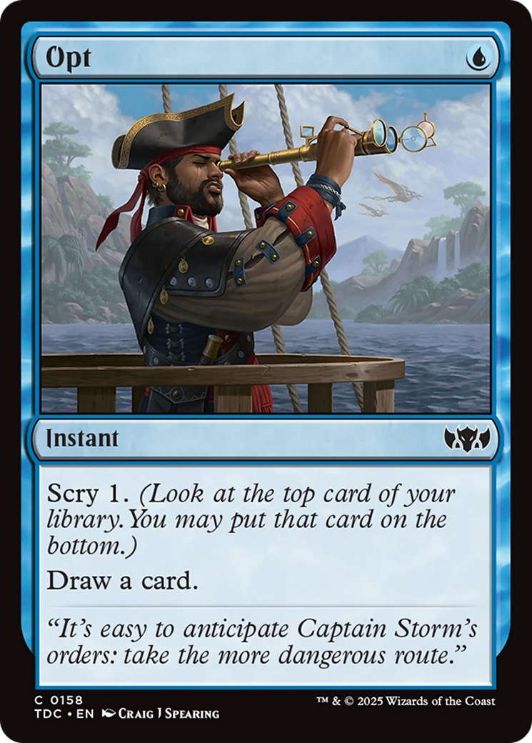 Opt [Tarkir: Dragonstorm Commander] | Chromatic Games