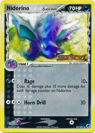 Nidorino (35/101) (Delta Species) (Stamped) [EX: Dragon Frontiers] | Chromatic Games