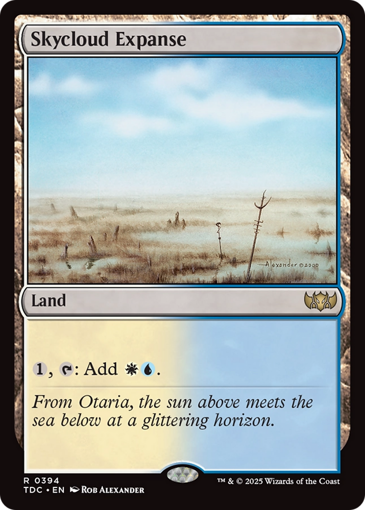 Skycloud Expanse [Tarkir: Dragonstorm Commander] | Chromatic Games
