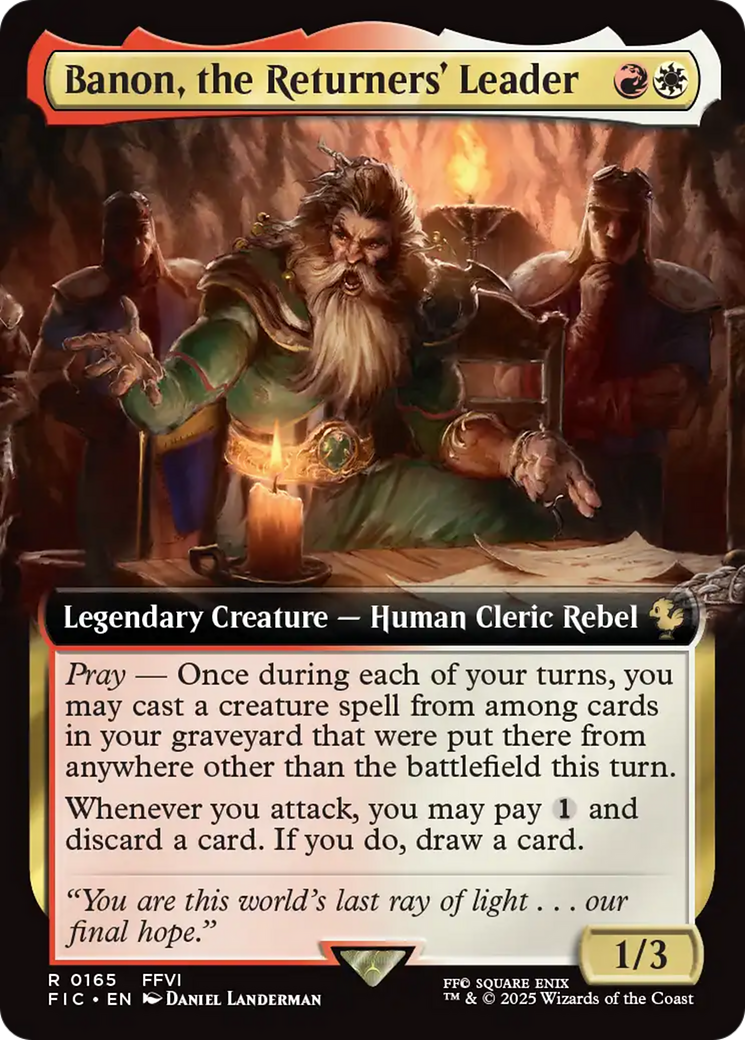 Banon, the Returners' Leader (Extended Art) [FINAL FANTASY Commander] | Chromatic Games