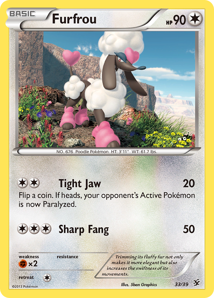 Furfrou (33/39) [XY: Kalos Starter Set] | Chromatic Games