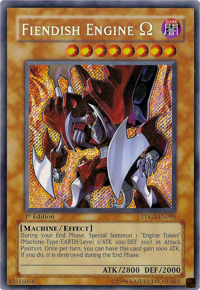 Fiendish Engine Omega [TDGS-EN095] Secret Rare | Chromatic Games
