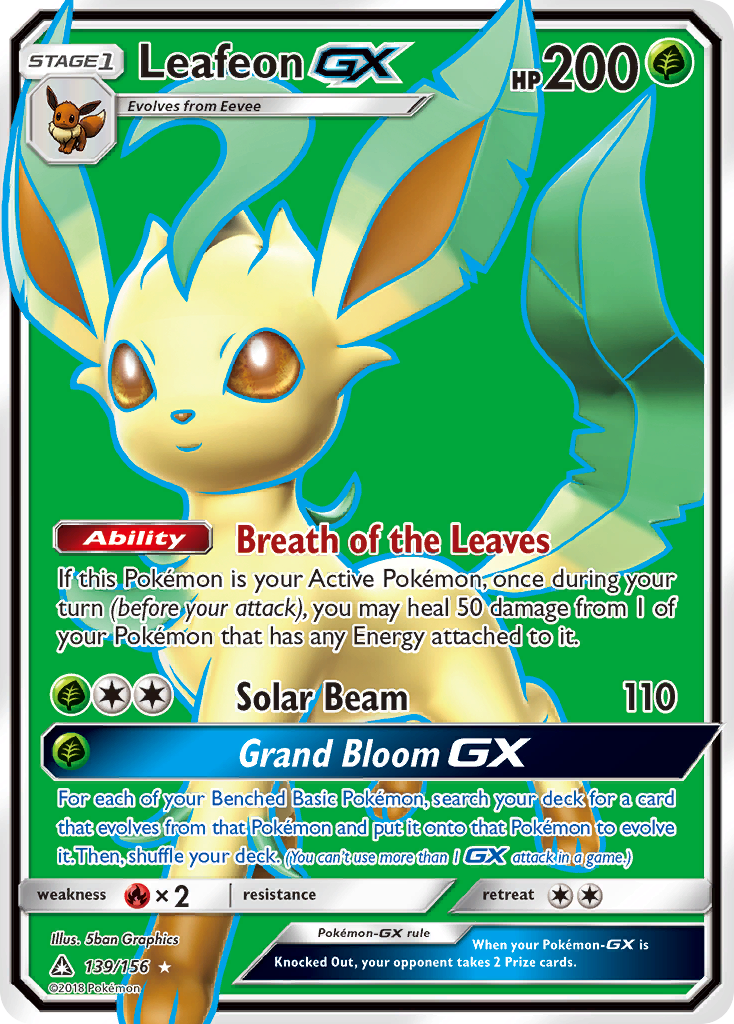Leafeon GX (139/156) [Sun & Moon: Ultra Prism] | Chromatic Games