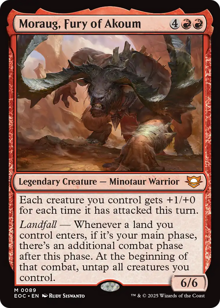 Moraug, Fury of Akoum [Edge of Eternities Commander] | Chromatic Games