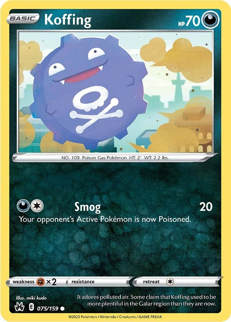 Koffing (075/159) [Sword & Shield: Crown Zenith] | Chromatic Games