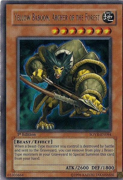 Yellow Baboon, Archer of the Forest [SOVR-EN084] Ultra Rare | Chromatic Games