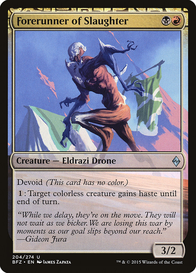 Forerunner of Slaughter 204/274 (Battle for Zendikar)  - Foil | Chromatic Games