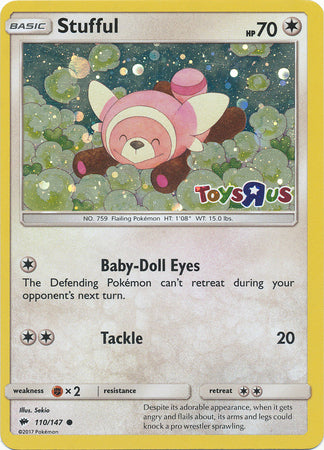 Stufful (110/147) (Toys R Us Promo) [Sun & Moon: Burning Shadows] | Chromatic Games