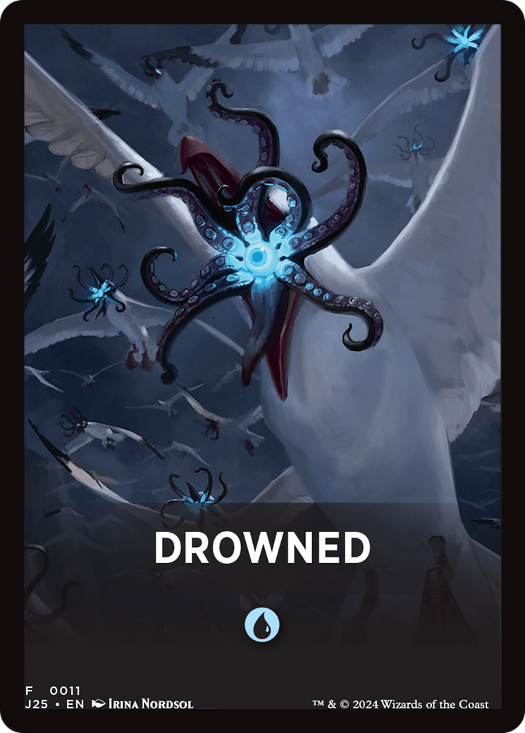 Drowned Theme Card [Foundations Jumpstart Front Cards] | Chromatic Games