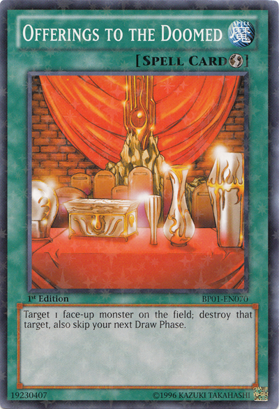 Offerings to the Doomed [BP01-EN070] Starfoil Rare | Chromatic Games