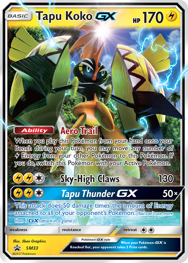 Tapu Koko GX (SM33) [Sun & Moon: Black Star Promos] | Chromatic Games