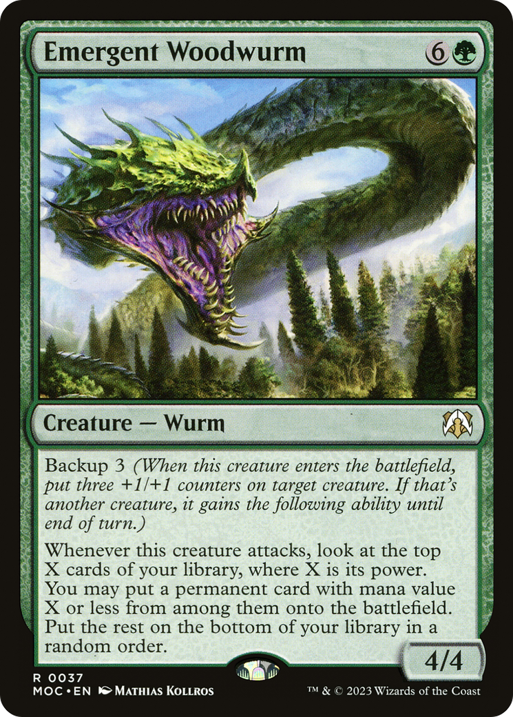 Emergent Woodwurm [March of the Machine Commander] | Chromatic Games