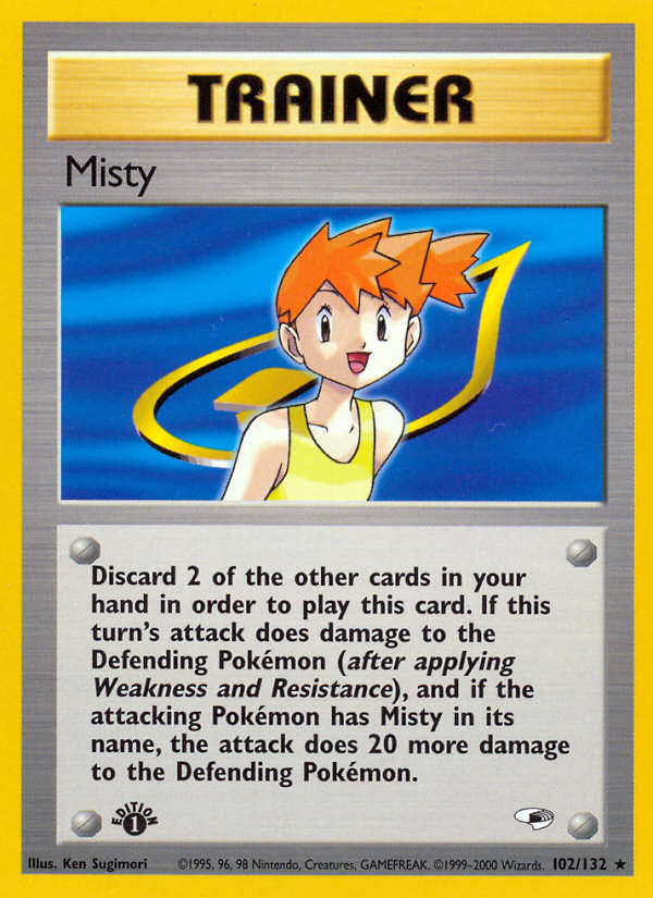 Misty (102/132) [Gym Heroes 1st Edition] | Chromatic Games