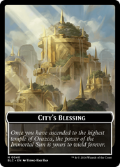 Hamster // City's Blessing Double-Sided Token [Bloomburrow Commander Tokens] | Chromatic Games