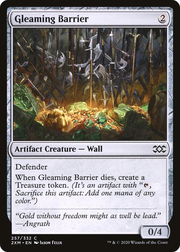 Gleaming Barrier 257/332 (Double Masters)  | Chromatic Games