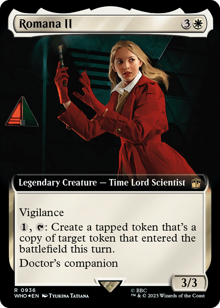Romana II (Extended Art) (Surge Foil) [Doctor Who] | Chromatic Games