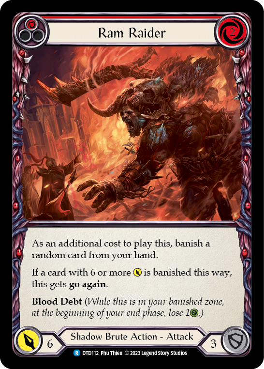 Ram Raider (Red) [DTD112] (Dusk Till Dawn)  Rainbow Foil | Chromatic Games