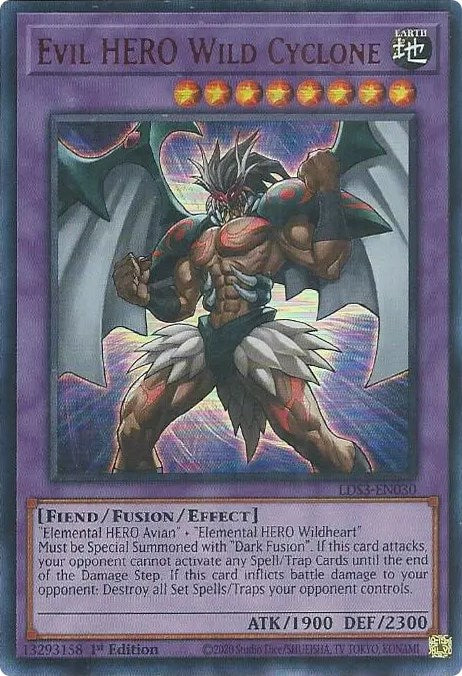 Evil HERO Wild Cyclone (Red) [LDS3-EN030] Ultra Rare | Chromatic Games