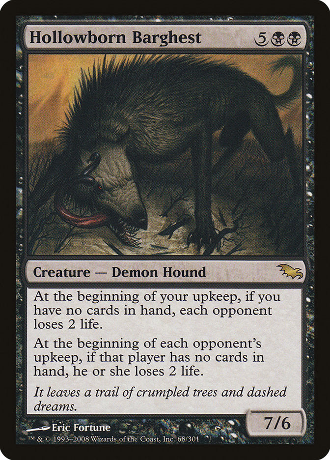 Hollowborn Barghest 68/301 (Shadowmoor)  | Chromatic Games