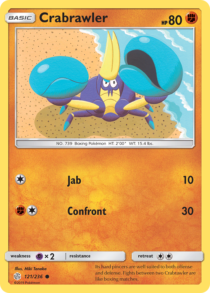 Crabrawler (121/236) [Sun & Moon: Cosmic Eclipse] | Chromatic Games