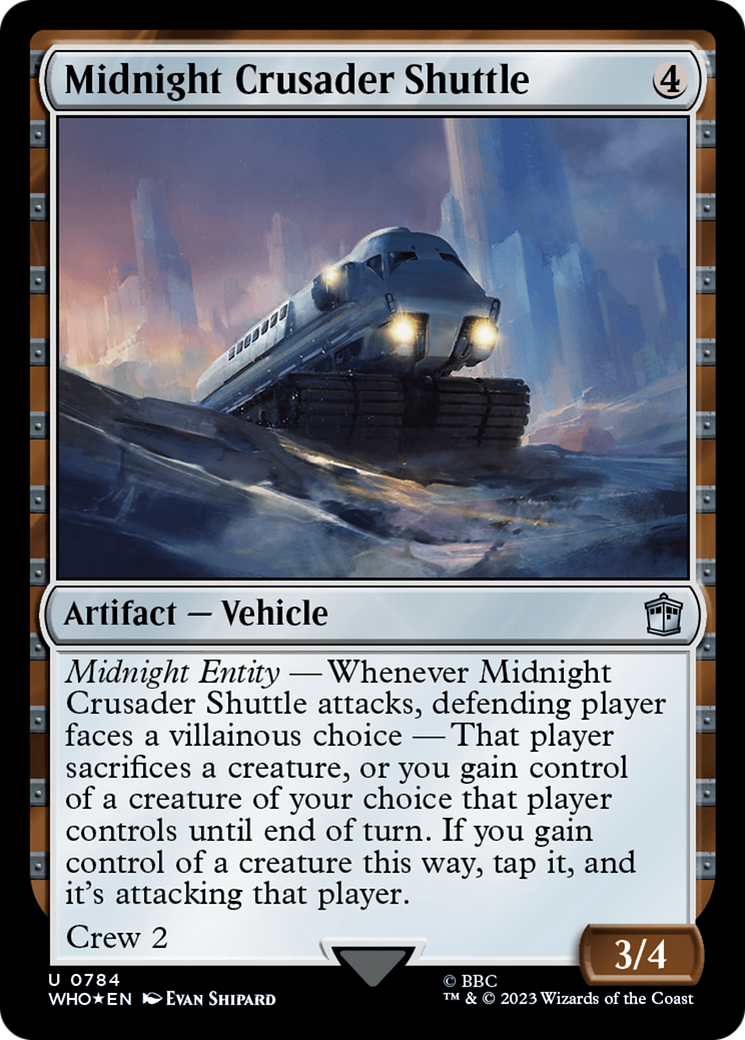 Midnight Crusader Shuttle (Surge Foil) [Doctor Who] | Chromatic Games