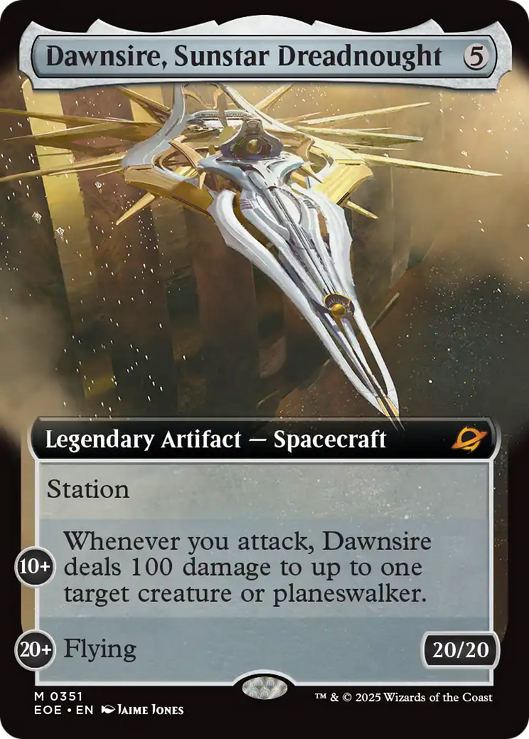 Dawnsire, Sunstar Dreadnought (Extended Art) [Edge of Eternities] | Chromatic Games