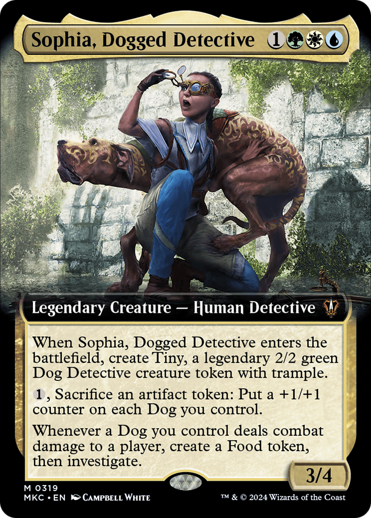 Sophia, Dogged Detective (Extended Art) [Murders at Karlov Manor Commander] | Chromatic Games