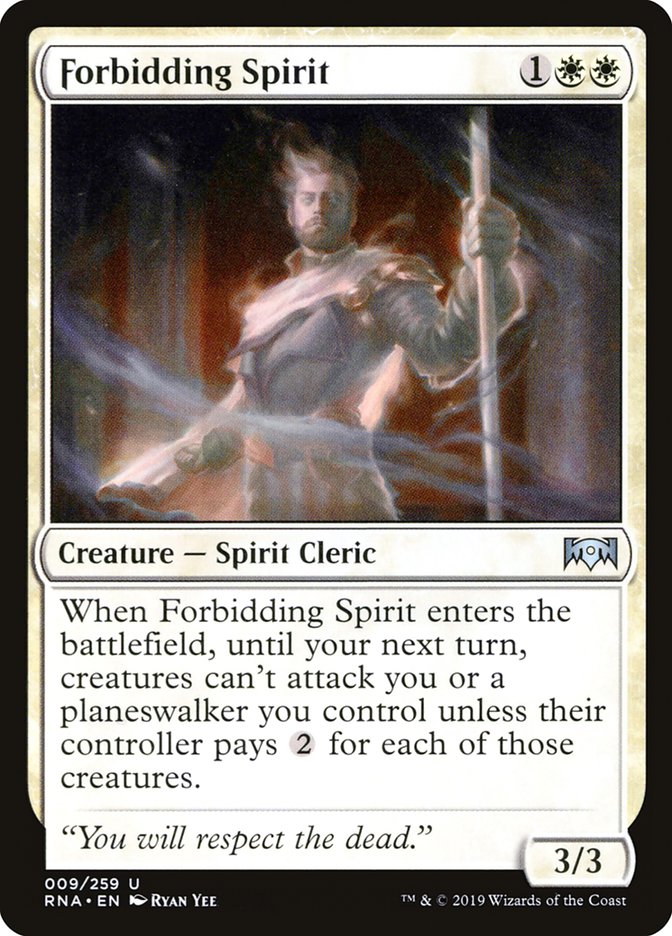 Forbidding Spirit 9/259 (Ravnica Allegiance)  | Chromatic Games