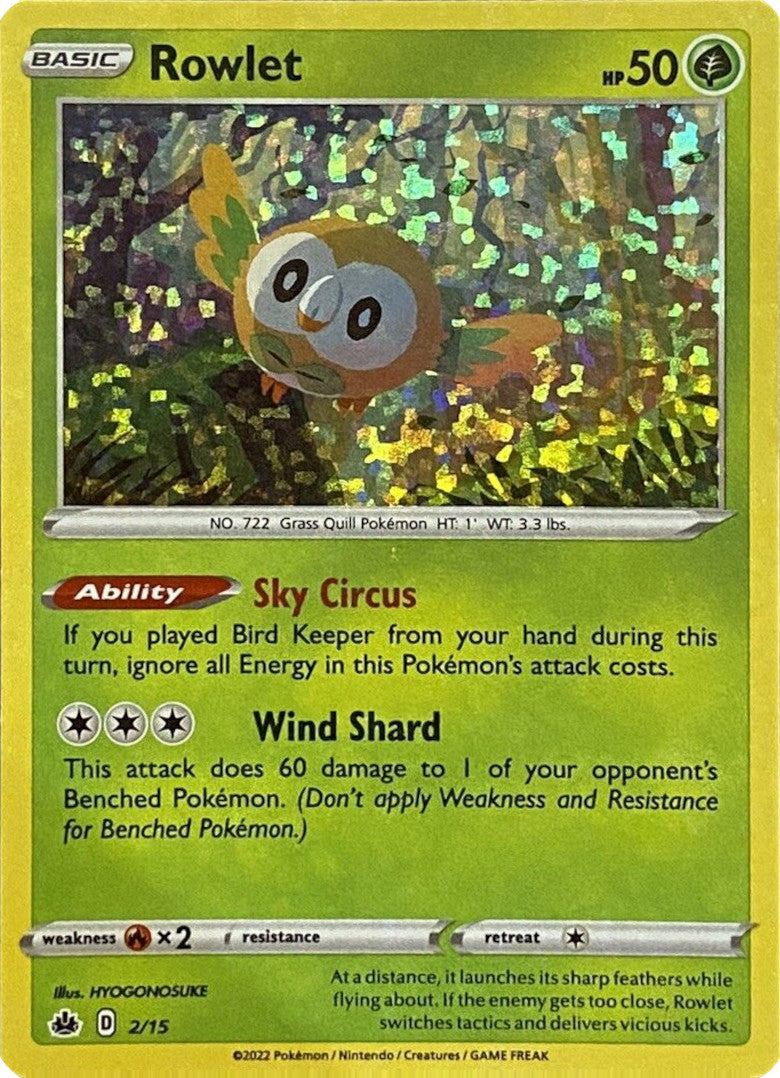 Rowlet (2/15) [McDonald's Promos: Match Battle] | Chromatic Games