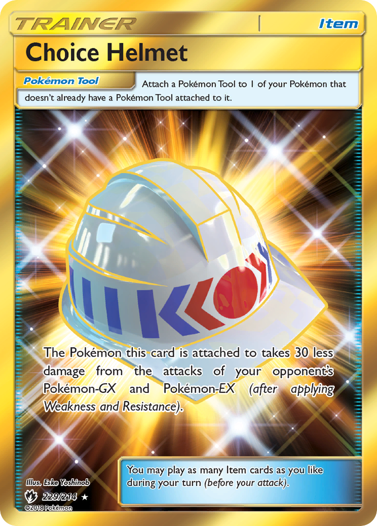 Choice Helmet (229/214) [Sun & Moon: Lost Thunder] | Chromatic Games