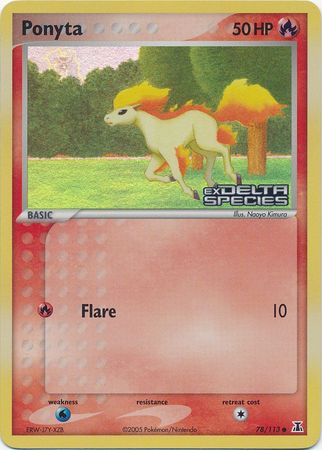 Ponyta (78/113) (Stamped) [EX: Delta Species] | Chromatic Games