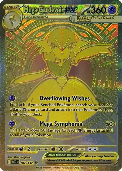 Mega Gardevoir ex 187/132 (ME01: Mega Evolution)  - Holofoil | Chromatic Games