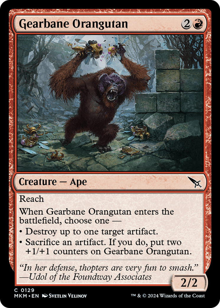 Gearbane Orangutan [Murders at Karlov Manor] | Chromatic Games