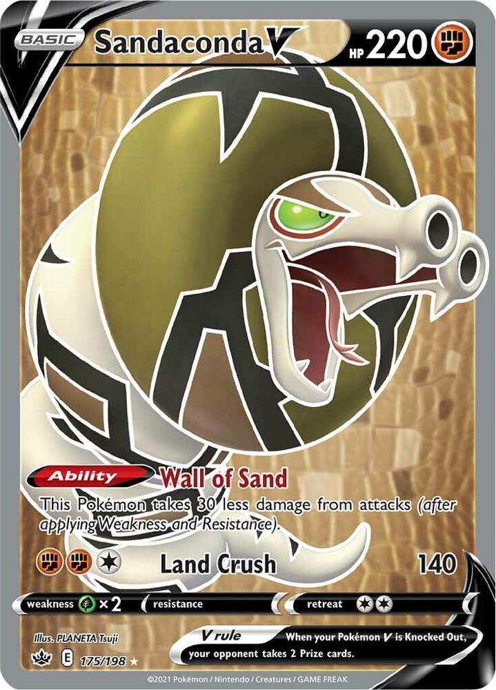 Sandaconda V 175/198 (SWSH06: Chilling Reign)  - Holofoil | Chromatic Games