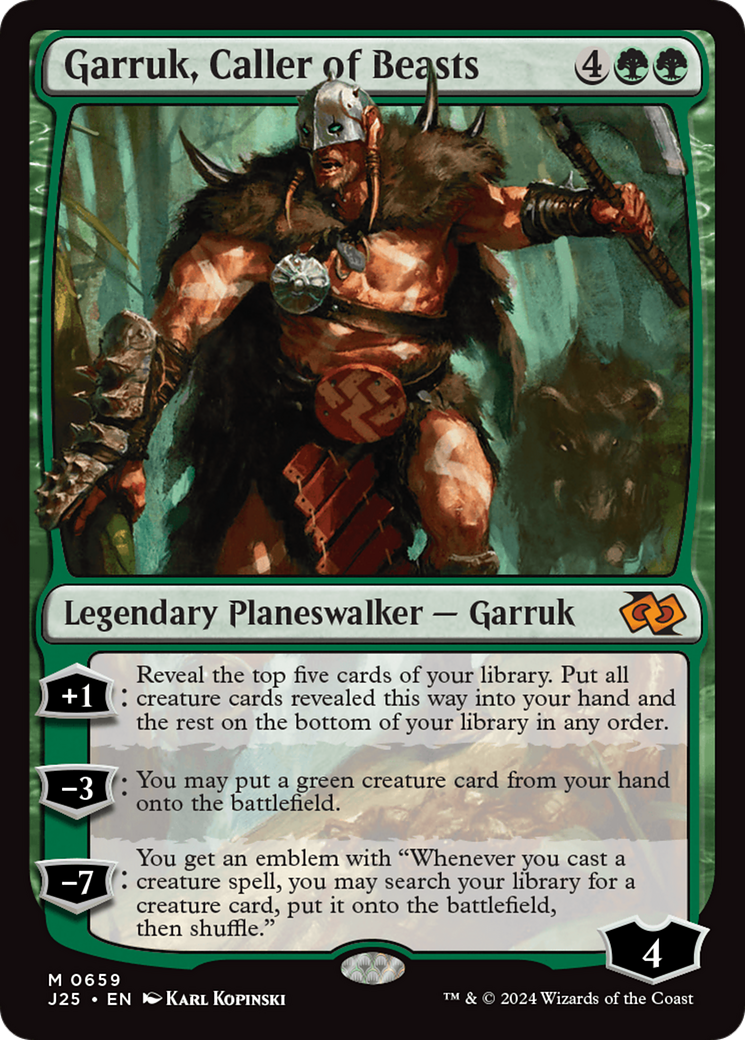 Garruk, Caller of Beasts [Foundations Jumpstart] | Chromatic Games