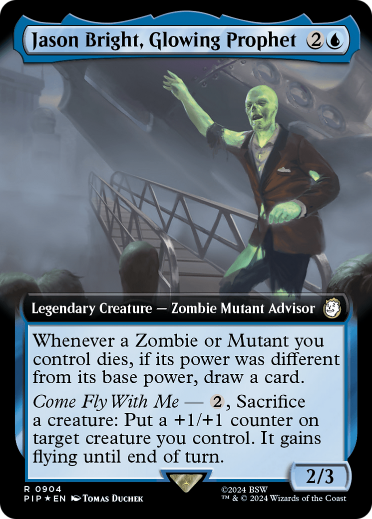 Jason Bright, Glowing Prophet (Extended Art) (Surge Foil) [Fallout] | Chromatic Games