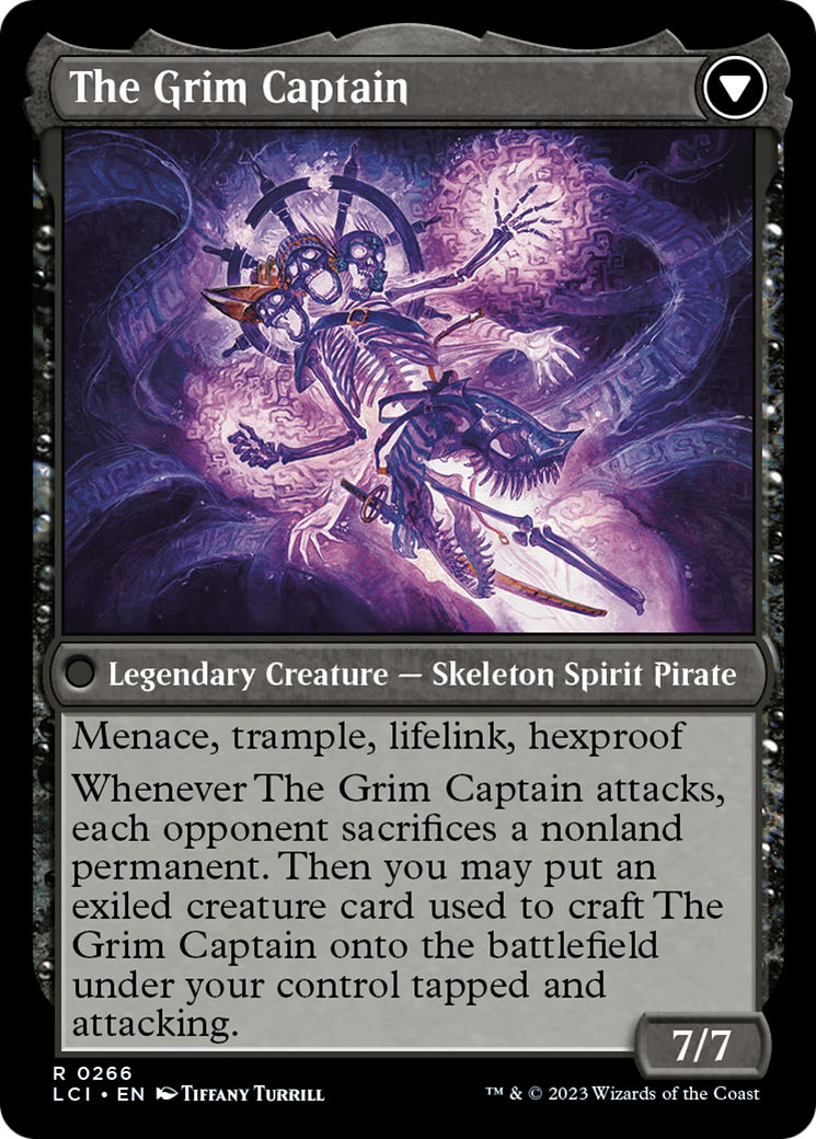 Throne of the Grim Captain // The Grim Captain [The Lost Caverns of Ixalan Prerelease Cards] | Chromatic Games