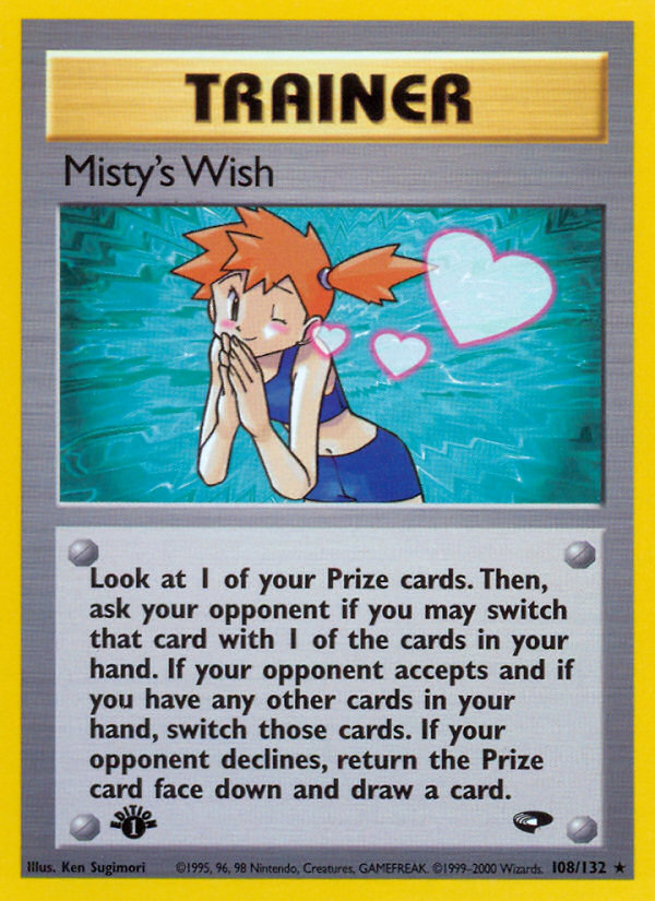 Misty's Wish (108/132) [Gym Challenge 1st Edition] | Chromatic Games